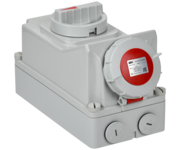 Розетка с механической блокировкой ССИ-815 16А-6ч/380В 3P+PE+N IP67 IEK