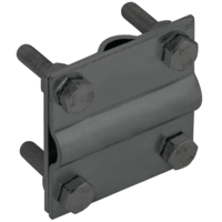 Зажим крестообразный полоса/пруток-полоса/пруток 30/8мм оцинкованная сталь TD IEK