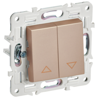 SKANDY Выключатель жалюзи 10А SK-V12Sa песочный IEK