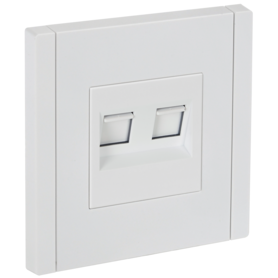 FORTE&PIANO Розетка компьютерная двойная RJ45 кат.5E FP233 белый IEK в Розетка от IEK ( ИЭК ) в интернет магазине ЭлектроОм электротовары FP-K20-1-K01 FP-K20-1-K01 IEK ( ИЭК )