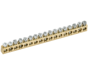 TEKFOR Шина нулевая сечение 6х9 17 отверстий IEK