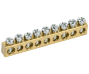 TEKFOR Шина нулевая сечение 6х9 9 отверстий IEK