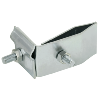 Держатель проводника круглого 6-10мм для фальца угловой h=70мм нержавеющая сталь IEK