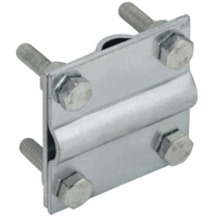 Зажим крестообразный полоса/пруток-полоса/пруток 30/8мм оцинкованная сталь IEK