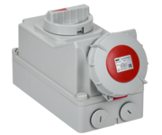 Розетка с механической блокировкой ССИ-825 32А-6ч/380В 3P+PE+N IP67 IEK