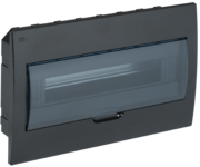 KREPTA 3 Корпус пластиковый ЩРВ-П-18 IP41 черный IEK