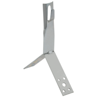 Держатель проводника круглого 6-8мм для конька h=80мм оцинкованная сталь IEK