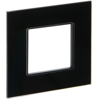 SKANDY Рамка 1-местная SK-F21Bl стекло черный IEK