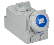 Розетка с механической блокировкой ССИ-823 32А-6ч/220В 2P+PE IP67 IEK