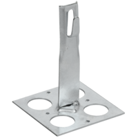 Держатель проводника круглого 6-8мм для плоской кровли h=90мм оцинкованная сталь IEK