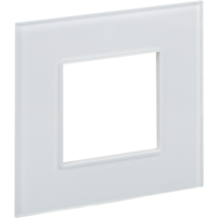 SKANDY Рамка 1-местная SK-F21W стекло арктический белый IEK