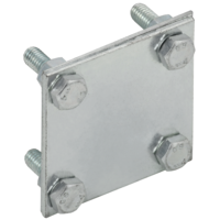 Зажим крестообразный полоса-полоса 30мм оцинкованная сталь IEK