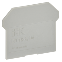 Заглушка для колодки клеммной CTS 2,5/4мм2 серая IEK