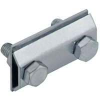 Зажим соединительный сквозной пруток-пруток 8мм оцинкованная сталь HDZ IEK