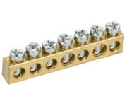 TEKFOR Шина нулевая сечение 6х9 7 отверстий IEK