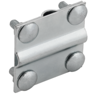 Зажим крестообразный полоса/пруток-полоса/пруток 40/12мм оцинкованная сталь IEK