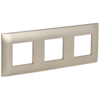 SKANDY Рамка 3-местная SK-F03Sh шампань IEK