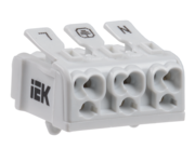 Клемма пружинная соединительная КСПн3-L+N+PE IEK UKZ-B06-3P-F1-E0-10
