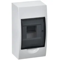 Корпус пластиковый ЩРН-П-4 черная прозрачная дверь IP41 GENERICA