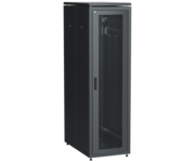 ITK LINEA N Шкаф напольный сетевой 19 42U 800х1000мм перфорированная передняя дверь задняя перфорированная черный