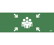 Этикетка самоклеящаяся 350х130мм Место сбора IEK