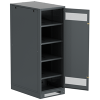 ITK LINEA B Шкаф (пустой) 1700х600х950мм металлическая дверь черный