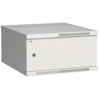 ITK Шкаф настенный LINEA WE 6U 600х650мм дверь металл серый