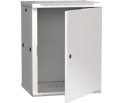 Шкаф 19 дюйм LINEA W 12U 600х450мм настен. метал. дверь RAL7035 ITK