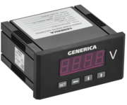 Вольтметр цифровой щитовой однофазный DO RS-485 48х96мм LED GENERICA
