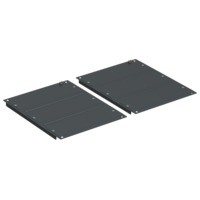 ITK LINEA S Панель основания шкафа 600х1000мм черная (2шт/компл)