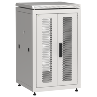 ITK LINEA N Шкаф сетевой 19 18U 600х600мм двери передняя перфорированная задняя двустворчатая перфорированная серый