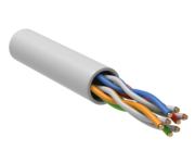 Кабель витая пара U/UTP кат.5e 4х2х24AWG solid LSZH GENERICA бел. 305м (м) ITK BC1-C5E04-128-305-G