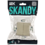 SKANDY Выключатель 2-клавишный 10А SK-V04B бежевый IEK в Выключатели клавишные, переключатели от IEK ( ИЭК ) в интернет магазине ЭлектроОм электротовары 2 SK-V20-0-10-K10 SK-V20-0-10-K10 IEK ( ИЭК ) 2