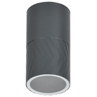 LIGHTING Светильник уличный 5110 потолочный под лампу GU10 IP65 серый IEK