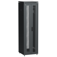 ITK LINEA N Шкаф сетевой 19 42U 600х600мм двери передняя перфорированная задняя двустворчатая перфорированная черный