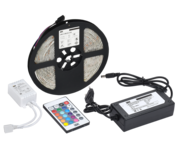 Комплект светодиодной подсветки Сделай сам (лента LED 5м LSR-5050RGB60-14,4-IP65-12В + драйвер + контроллер) IEK