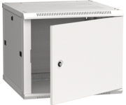 Шкаф 19 дюйм LINEA W 9U 600х600мм настен. метал. дверь RAL7035 ITK