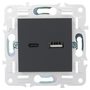 SKANDY Розетка USB A+C 3,1А SK-R14G графит IEK в Выключатели клавишные, переключатели от IEK ( ИЭК ) в интернет магазине ЭлектроОм электротовары 2 SK-U22-D31-K53 SK-U22-D31-K53 IEK ( ИЭК ) 2