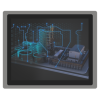 Компьютер панельный промышленный процессор Intel Celeron J1900 4Гб RAM 128Гб ROM SSD экран 17 ONI