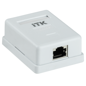 ITK Настенная информационная розетка RJ45 кат.5E FTP 1-порт в Розетка от IEK ( ИЭК ) в интернет магазине ЭлектроОм электротовары CS2-1C5EF-12 CS2-1C5EF-12 IEK ( ИЭК )