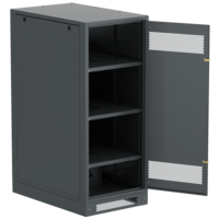 ITK LINEA B Шкаф (пустой) 1450х600х950мм металлическая дверь черный