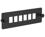 ITK Планка для 6-ти адаптеров оптических SC или LC-Duplex черная