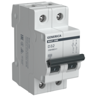 Автоматический выключатель ВА47-29М 2P 32А 4,5кА D GENERICA