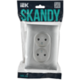 SKANDY Розетка 2-местная без заземления с защитными шторками 10А в сборе SK-R09S серебряный IEK в Розетка от IEK ( ИЭК ) в интернет магазине ЭлектроОм электротовары 2 SK-R23-10-K23-F SK-R23-10-K23-F IEK ( ИЭК ) 2