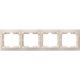 Рамка 4-м КВАРТА РГ-4-ККм горизонт. крем. IEK EMK40-K33-DM в Рамка декоративная для электроустановочных устройств от IEK ( ИЭК ) в интернет магазине ЭлектроОм электротовары 1 EMK40-K33-DM EMK40-K33-DM IEK ( ИЭК ) 1