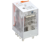 Реле интерфейсное ORM-1 4C 220В AC с LED и тест. кнопкой ONI ORM-1-4C-AC220V-L-B