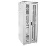 ITK LINEA N Шкаф сетевой 19 28U 800х800мм двери передняя перфорированная задняя двустворчатая перфорированная серый