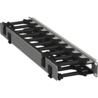 ITK Кабель-органайзер горизонтальный 19 1U серый РФ