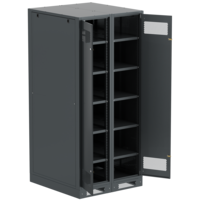 ITK LINEA B Шкаф (пустой) 2000х900х950мм двустворчатая металлическая дверь черный