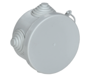 Коробка распаячная КМ для открытой проводки D=65х40мм IP54 4 гермоввода (7035) GENERICA